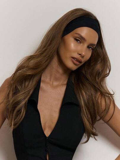 MUSERA Tjockt basic-hårband i jersey