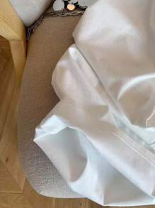 INAWLY 全新休闲宽松马匹刺绣百搭黑白直筒裤，大码女款 - 黑與白 - 查看 4