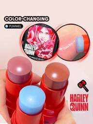 Harley Quinn X SHEGLAM Mischief Mallet Blush Stick-Pummel Watery Blush Stick 컬러 체인징 천연 색소 기름기 없음 블렌딩 가능 브랜드 뷰티 메이크업 화장품 여성과 소녀를 위한 완벽한 여름 봄 이상적인 Y2K 화려한 패션 생일 어머니의 날 기프트 파티 준비 완료 최고 색상