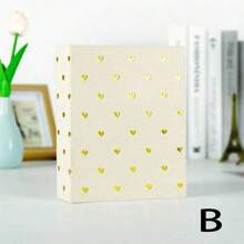 SHEIN (Chứa 100 ảnh mỗi quyển) Album ảnh trái tim dễ thương 4D 6 inch 100 tờ, có 50 trang bên trong, Album trẻ em, Sách lưu niệm cho bé, Quay lại trường, Đồ dùng học tập - Nhiều màu - Xem 6