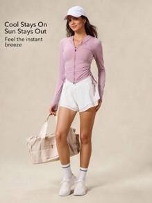 OutZeal Women UV Protection Cool Touch Silky Soft Drawstring Sun-Proof Jacket Daily Casual