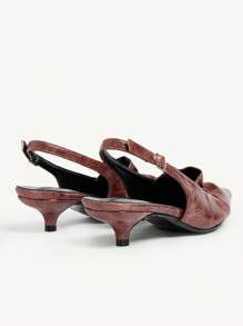 CUCCOO CHICEST Giày cao gót mũi nhọn họa tiết da báo quai mảnh gợi cảm dành cho nữ - màu nâu - Xem 12