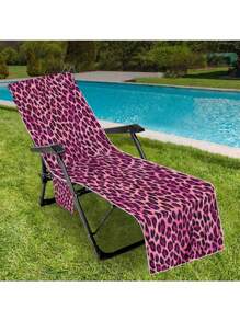 SHEIN 1 Vỏ bọc ghế bãi biển bằng sợi nhỏ họa tiết da báo, Vỏ bọc ghế bãi biển, Túi đeo vai, Vỏ bọc ghế bãi biển thấm hút, Vỏ bọc ghế khách sạn bãi biển, Vườn tắm nắng, Vỏ bọc ghế thư giãn bãi biển - Nhiều màu - Xem 10