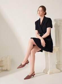 CUCCOO CHICEST Giày cao gót mũi nhọn họa tiết da báo quai mảnh gợi cảm dành cho nữ - màu nâu - Xem 8