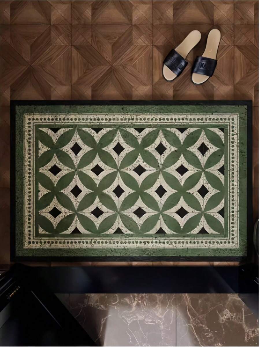 Cirelle 40x60cm Patterned Anti-Slip Door Mat - Washable High-End Carpet For Living Room, Entryway, Patio | Dirt Scraper, Home Decor, Outdoor Rug