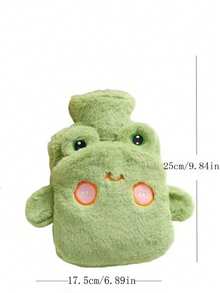 SHEIN 1件卡通植绒大容量热水袋可重复注水防爆防漏可拆卸暖手宝暖肚脐暖宝宝可爱加热水袋男生情人节心形女士情人节礼物生日男友女友 - 彩色 - 查看 7