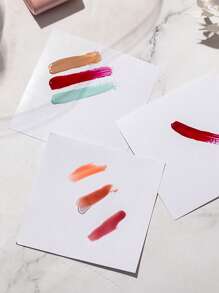 SHEIN 1Pc Nail Art Color Paper, Thickened And Removable Double-Sided Disposable Adhesive Paper, Multifunctional Waterproof Color Painting Adhesive Book Disposable Waterproof Nail Art Palette With Thick Double-Sided Adhesive, For Painting, Mixing, Waterproof Color Mixing Paper, Nail Art Tools,Back To School,School Supplies - Multicolor - View 4