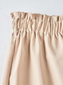 SHEIN 2pcs/Set Teen Girl Fitted Sleeveless Crew Neck T-Shirt And Loose Casual Wide Leg Pants Set Outfit Set Pants And Top Set - White - View 5