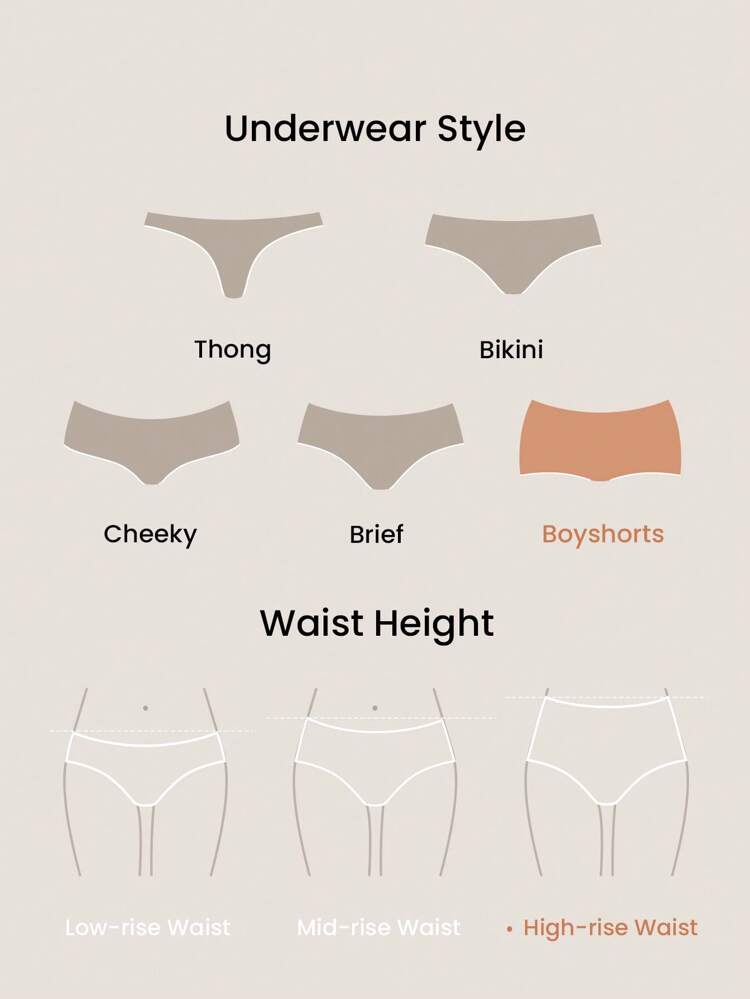 Plus 3-Pack Women Plus Cotton Logo High-Rise Boyshorts