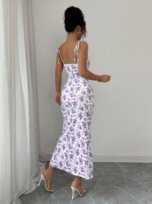 Rafferiza Váy dài họa tiết bướm thanh lịch dành cho nữ - Nhiều màu - Xem 2