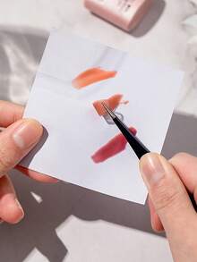 SHEIN 1Pc Nail Art Color Paper, Thickened And Removable Double-Sided Disposable Adhesive Paper, Multifunctional Waterproof Color Painting Adhesive Book Disposable Waterproof Nail Art Palette With Thick Double-Sided Adhesive, For Painting, Mixing, Waterproof Color Mixing Paper, Nail Art Tools,Back To School,School Supplies - Multicolor - View 6