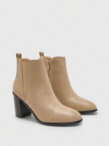 CUCCOO BIZCHIC 休闲百搭日常简约粗跟时尚女式短靴