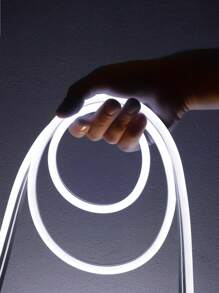 Teckwe 1m/2m/3m/4m/5m USB Touch Sensitive Color Changing Dimmable LED Neon Rope Strip Light, Flexible Backlight Lamp For Decoration, Makeup Mirror, Bathroom - White - View 5