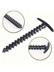 2/4/5/6/8/10PCS 连接螺丝桩，适用于露营和徒步旅行 - 耐日晒和腐蚀，易于使用的登山钉，符合人体工程学的手柄，非常适合徒步旅行、天篷和户外帐篷，户外支架固定