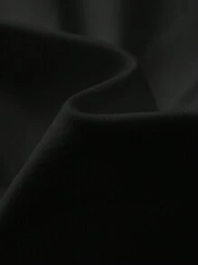 SHEIN EZwear 3 件套女士黑色圆领休闲修身长袖 T 恤套装，适合春秋季节 - 黑色 - 查看 12