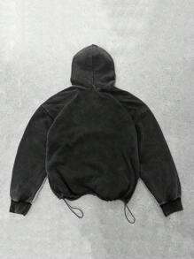 PAVTROS Manfinity Streetrush 男士年轻街头时尚休闲连帽衫，复古棉质面料，宽松版型，简约拼接设计，口袋造型，做旧水洗面料展现休闲轻松的街头风格，适合街头穿搭、休闲时尚、户外运动、日常搭配、校园穿搭、节日礼物。Y2K 拉链连帽衫，男士街头风连帽衫，Y2K 拉链连帽衫，男士拉链连帽衫，Y2K 夹克，科技风夹克，Y2K 拉链连帽衫，Y2K 夹克，科技风夹克，鲨鱼连帽衫，秋季 - 黑色 - 查看 2