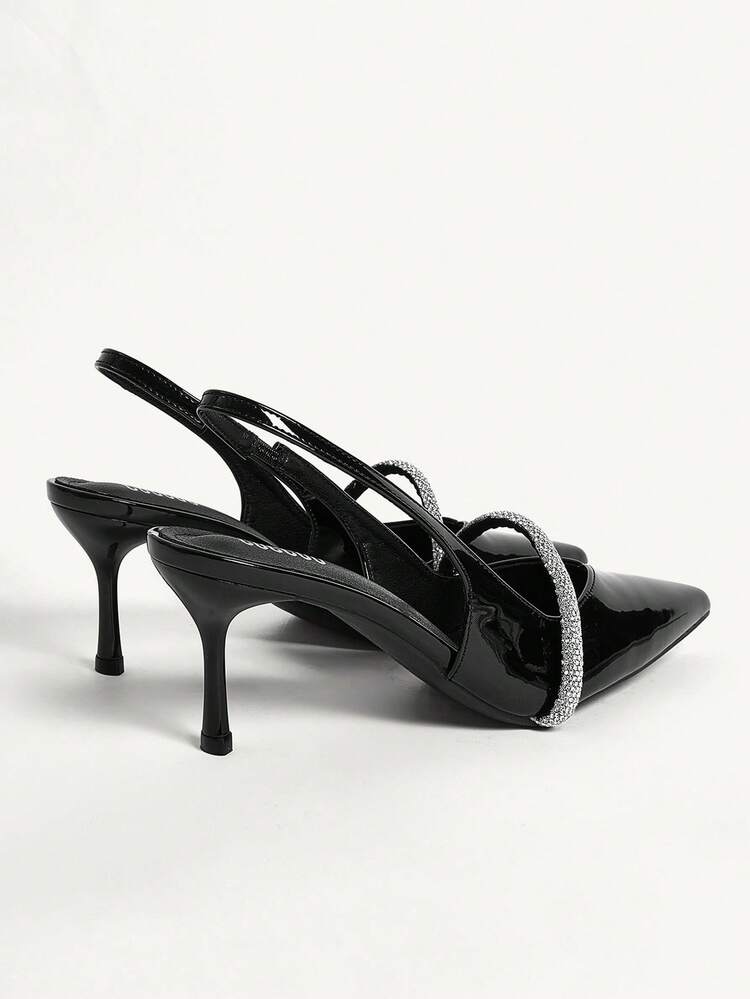 CUCCOO CHICEST Women's Fashionable Silver Elegant Pointed Toe Stilettos