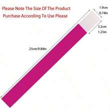 100pcs/Pack Disposable Waterproof Tear-Proof Identification Wristband, Guest Wristband For Events, Festivals, Exhibits, Concerts - Made Of Synthetic Paper, One-Time Use Wristbands,Christmas - Multicolor - View 6