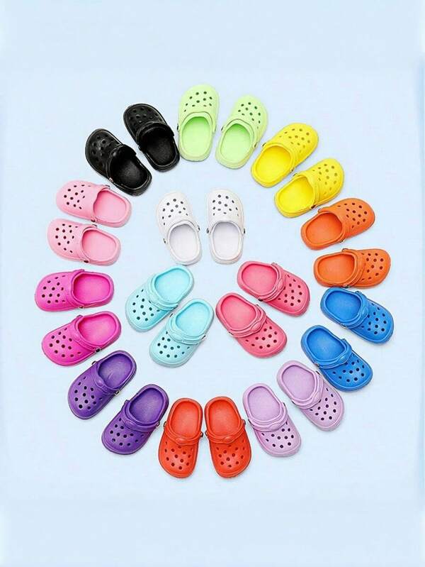 Zazumi 1 件全新 18 英寸美国女孩娃娃配饰凉鞋，43 厘米夏季秀菲娃娃装人字拖，多色适合宠物猫狗拖鞋玩具装饰，圣诞节/万圣节/复活节礼物，娃娃鞋，圣诞拖鞋儿童，美国娃娃，娃娃鞋，狗，娃娃衣服