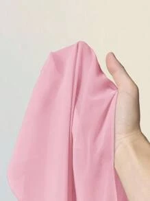 Sweetina 女士宽松度假休闲披肩衬衫，多种穿法 - 垂坠领口、露背、系带 - 粉色 - 查看 12
