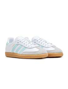 Adidas Samba OG Kids Sneakers Cloud White / Semi Flash Aqua / Gum CQ2809 - Cloud White / Semi Flash Aqua / Gum - View 2