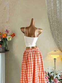 SHEIN EZwear 复古风格热带花卉印花性感吊带背心，适合夏季 - 彩色 - 查看 10