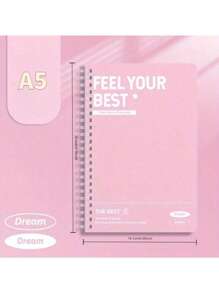 SHEIN A5/B5加厚线圈笔记本简约横线学习记录本精美手账本