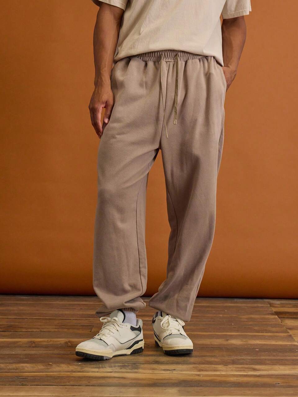 Men Cuffed Baggy Straight Leg Elasticated Waistband Jersey Jogger Tracksuit Bottoms Only SPRING SUMMER Comfort
