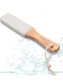 1PC Professional Pedicure Tool Beech Wood Foot File Rasp Callus Remover For Dead Skin Crack Heels Foot Care Scrubber Pumice Stone Pedicure Supplies Men Women Home Salon Use Foot Massage Tool Hard Skin Remover - Multicolor - View 2