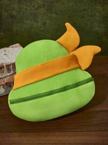 TEENAGE MUTANT NINJA TURTLES | SHEIN Cute Tongue-Out Cartoon Plush Tissue Box, Suitable For Car, Room, Living Room, Office, Fits Small Tissue Packs - Green - View 4