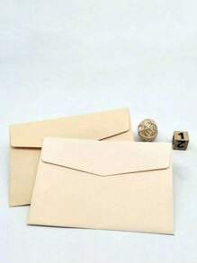 SHEIN 50pcs Multi-Color Envelopes, Party And Birthday Envelopes, Ins Style Paper Bags, Romantic And Simple Envelopes, Back To School Paper Bags, Romantic And Simple Envelopes - 50 pieces of multi-colored hair - View 8