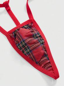 ROMWE J-Fashion 哥特式蝴蝶格子紧身衣，性感内衣