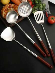 1个不锈钢汤勺，带长柄和漏勺，带过滤孔，非常适合盛汤、肉汁、火锅，适用于餐厅、厨房、圣诞礼物、学校用品。 - 銀色 - 查看 2