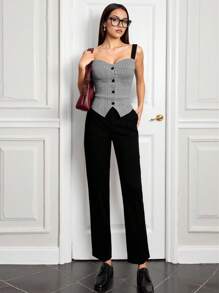 Firerie Women Two Pieces Outfits, Modest - Black and White - View 7