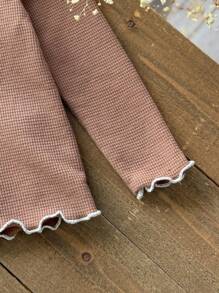 Emery Rose Kids Emery Rose Kids Kleine Mädchen Pullover mit Rundhalsausschnitt, einfarbig, weich gestrickt, langärmlig, perfekt für Lässig, Alltag & Schule im Herbst und Winter