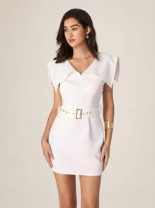 Modelyn V-Neck Sleeveless High-End Fitted Women Dress