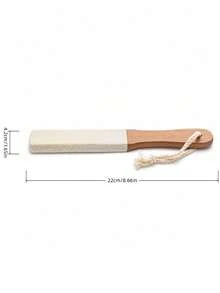 1PC Professional Pedicure Tool Beech Wood Foot File Rasp Callus Remover For Dead Skin Crack Heels Foot Care Scrubber Pumice Stone Pedicure Supplies Men Women Home Salon Use Foot Massage Tool Hard Skin Remover - Multicolor - View 3