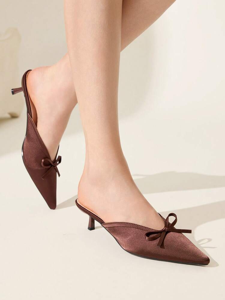 CUCCOO CHICEST صنادل نسائية جديد ذات كعب رفيع رفيع وباطن مفتوح لون أحمر - بني - مشاهدة 6