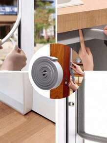 1 Roll, Door Window Sealing Strips, Sound-Proof Door Window Foam Back Noise Insulation Excluder Tape Dust-Proof Sealing Strip