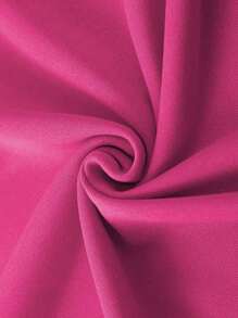 INAWLY Women Regular Pattern Print Pink Round Neck Short Sleeve T-Shirt - Pink - View 3