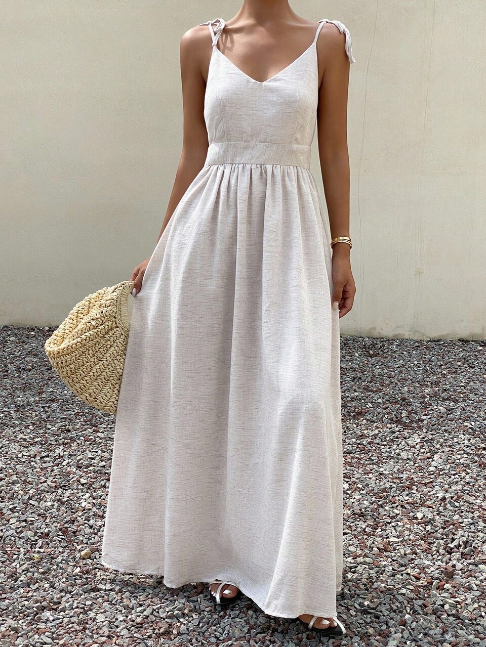 New Autumn Back To School Casual Vacation Style Spaghetti Strap Women Long Dress Maxi Dress Cruise Outfit For Women Boho