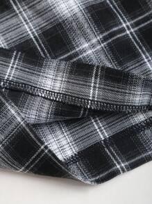 Sweetra Women's Retro Fashion Casual Loose Straight Leg Flared PU Leather Pants, Versatile And Slimming Fall Cloth For Women - Black - View 6