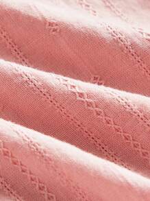 Ontre 2件套少女蕾丝装饰圆领吊带背心和裤子套装