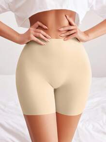 Miss Vinta Quần lót Hipster cạp cao liền mạch cho nữ - Màu be - Xem 3