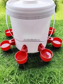 自动饮水机 - 优质 PP 自停式家禽饮水机 - 易于安装，适用于家禽、鸭子和鸟类（带钻） - 彩色 - 查看 1