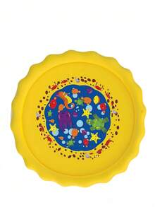 Large Splash Pad For Dogs Pets Outdoor Water Play Mat Heavy Duty PVC Sprinkler Fun Non Slip Cooling Letters Pool Summer Heat Relief Easy Drain Foldable Design