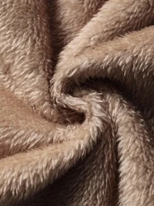 SHEIN 青少年男孩黑色 Sherpa 衬里工装夹克，休闲学院风，舒适实用，百搭柔软面料，适合日常穿着、上学、郊游、户外活动 - 黑色 - 查看 9