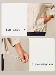 OutZeal Women Water-Resistant Windproof Breathable Outdoor Jacket Daily Casual