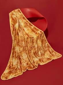 Doritos X SHEIN 1件薯片包装混合垫子和毯子，加厚法兰绒，柔软且不掉毛 - 彩色 - 查看 6