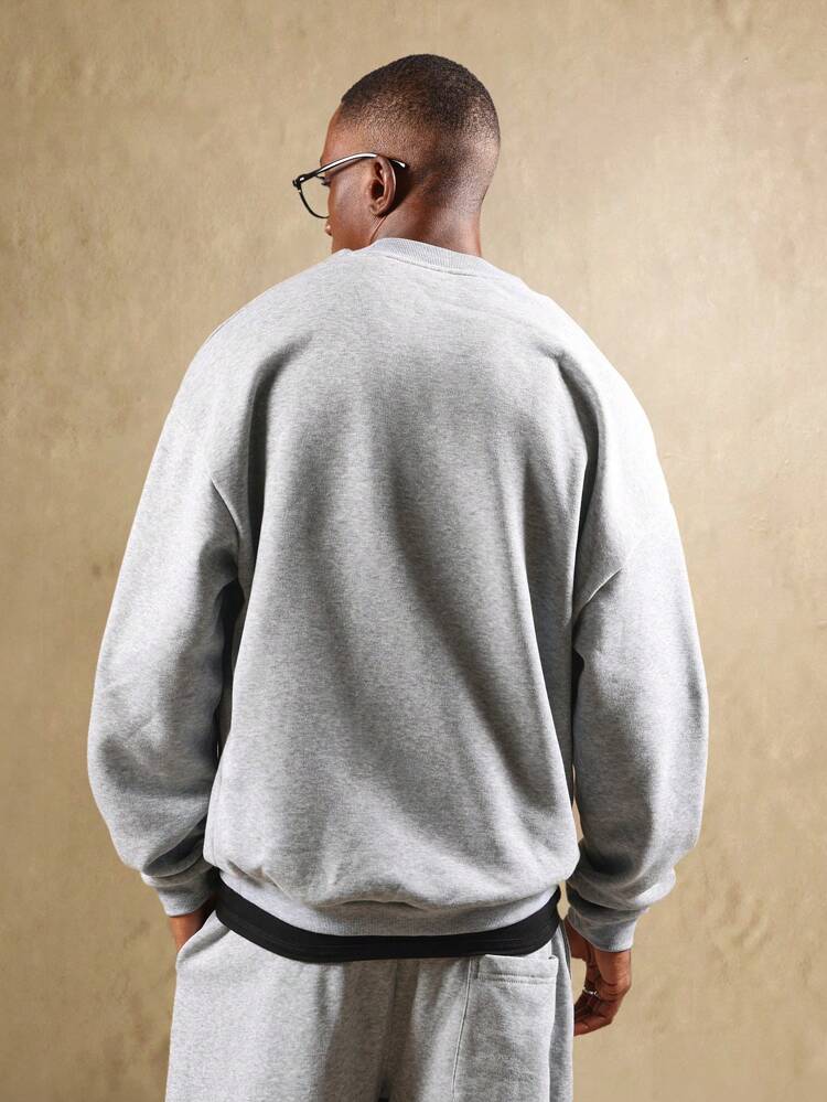 Bluza z okrągłym dekoltem i ściągaczami